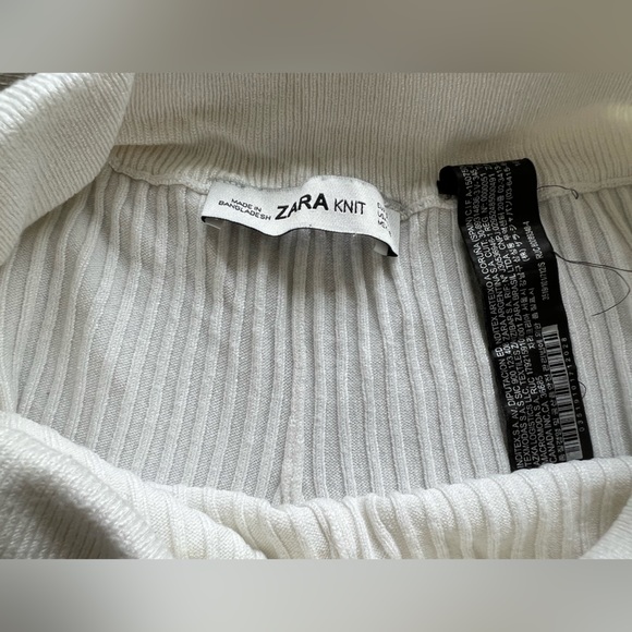 Zara Knit Ribbed Wide-Leg Pants size:S - Picture 4 of 12
